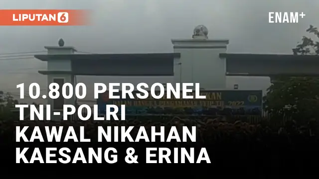 Nikahan Kaesang dan Erina, 10.800 Personel TNI dan Polri Diterjunkan untuk Pengamanan
