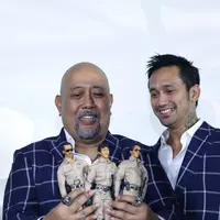 "Saya nggak bisa ngebayangin. Terimakasih, gitu aja. Terimakasih udah mencintai Warkop DKI sampai sekarang," kata Indro Warkop penuh haru di CGV Blitz, Grand Indonesia, Jakarta Pusat, Jumat (2/9). (Nurwahyunan/Bintang.com)
