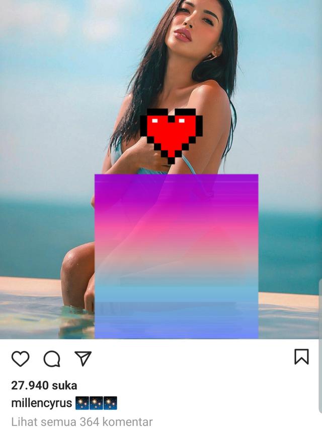 Unggahan Millendaru alias Millen Cyrus. (Foto: Instagram @millencyrus)