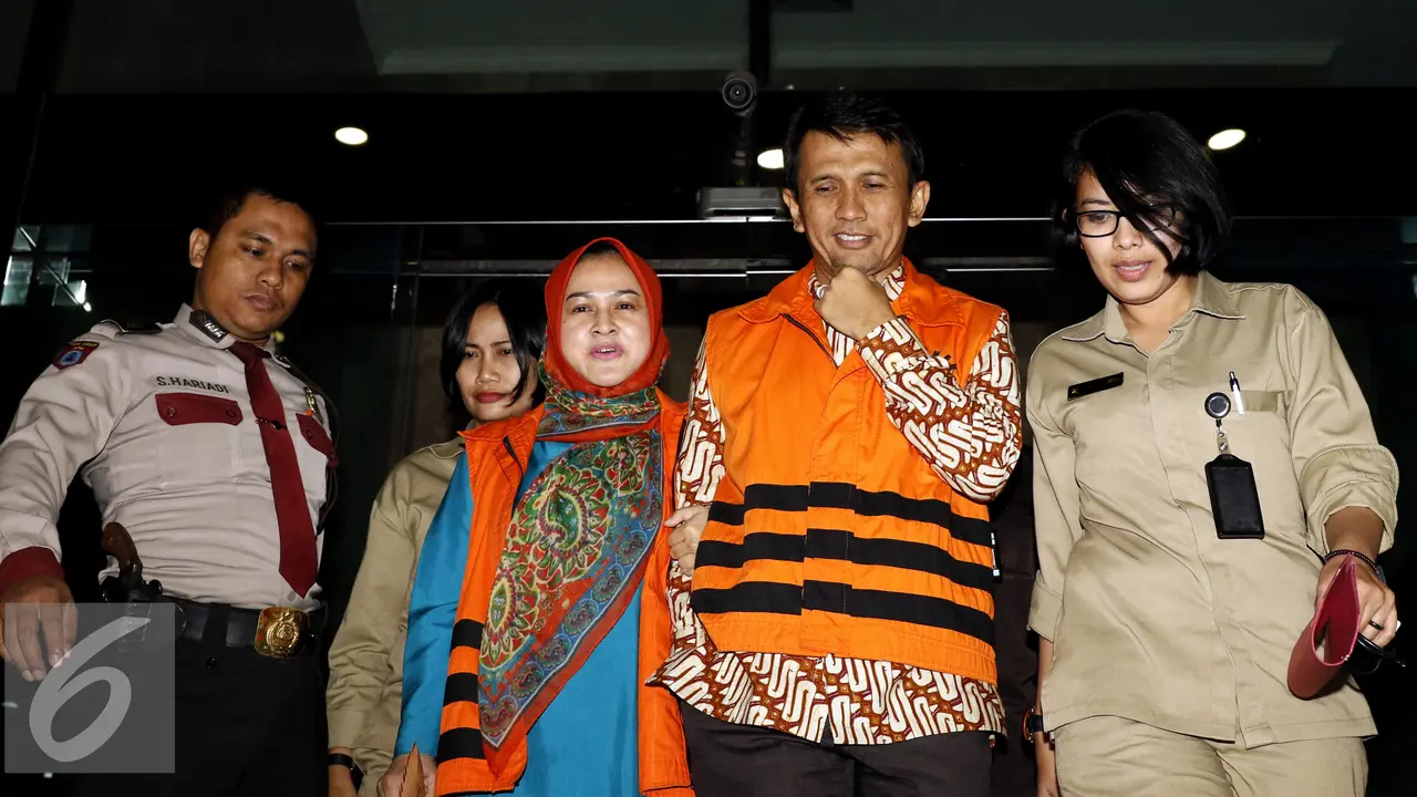 20150820-Pemeriksaan KPK-Jakarta- Gatot Pujo Nugroho dan Evi Susanti