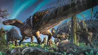 Fosil Dinosaurus spesies baru ini ditemukan di bebatuan yang diperkirakan berusia 69 juta tahun.