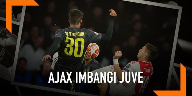 VIDEO: Ajax Bermain Imbang dengan Juventus, Ronaldo Cetak Gol