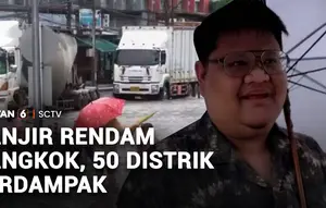 Hujan Deras Rendam Bangkok, 50 Distrik Terdampak Banjir hingga Lumpuhkan Aktivitas