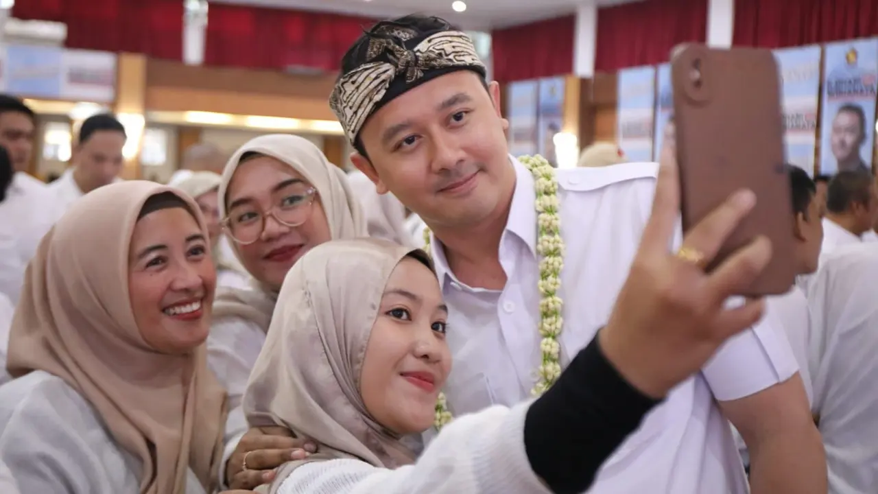 Bakal calon Wali Kota Bandung Ridwan Dhani Wirianata yang resmi diusung oleh Gerindra.