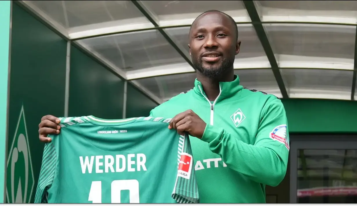 Satu lagi pemain Liga Inggris yang bernostalgia ke Liga Jerman pada 2023/2024 setelah Granit Xhaka adalah Naby Keita. Membela Liverpool sejak 2018/2019 setelah didatangkan dari RB Leipzig, Naby Keita akhirnya pulang kampung ke Liga Jerman untuk bergabung dengan Werder Bremen. Ia dikontrak hingga tiga tahun ke depan dengan status bebas transfer. (werder.de)