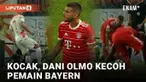 Momen kocak terjadi dalam laga Piala Super Jerman (31/7/2022) kala Bayern Muenchen menghadapi RB Leipzig di Red Bull Arena Leipzig, Jerman. Trik tipuan Dani Olmo di tepi lapangan buat Lucas Hernandez tak sadar melanggan hand ball.