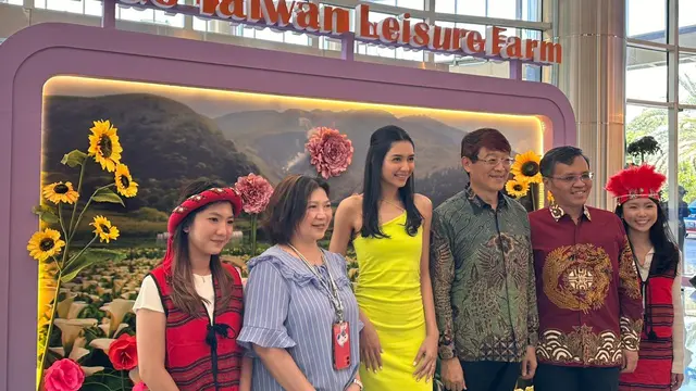 Acara pembukaan pameran Agrowisata Taiwan 2025, di Emporium Mall, Jakarta Utara. (Dok TETO)