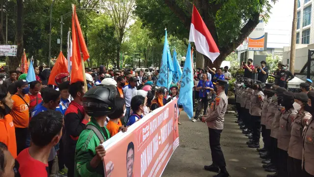 Unjuk Rasa Buruh Sumut