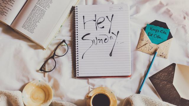 Ilustrasi hari Minggu, Sunday