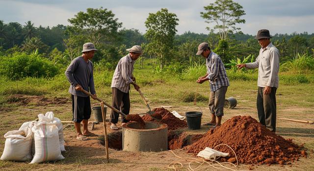 3. Menggali Lubang Sumur