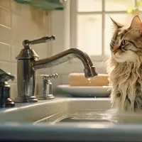 Ilustrasi memandikan kucing. (Photo Copyright by Freepik)