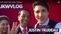 Ngevlog Bareng Jokowi, Justin Trudeau Bicara soal NKRI