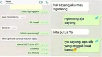 Chat minta putus (Sumber: X/txtdarisadboys/Instagram/memewkwk)