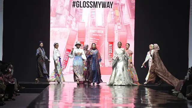 Tampilan Bibir Sehat dengan Warna Intens Jadi Tren Kosmetik Halal di Jakarta Muslim Fashion Week 2024