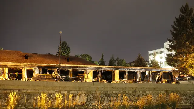 Rumah Sakit Darurat Covid-19 Terbakar di Makedonia