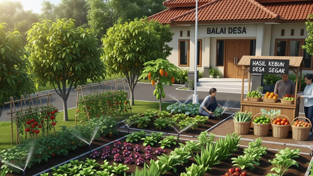 Cara Mengubah Lahan Kosong di Samping Balai Desa Jadi Kebun Produktif Bernilai Jual