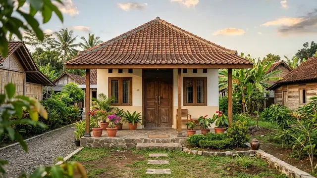 Rumah Sederhana dengan Atap Limas