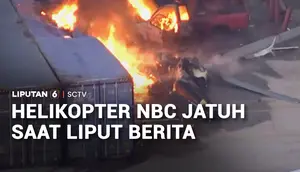 Helikopter Berita NBC Jatuh saat Liput Kecelakaan Bus di LA