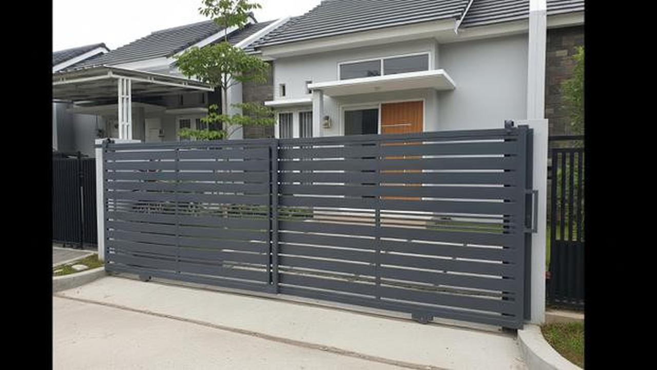 8 Model Pagar Besi Sliding Minimalis 2025, Cocok untuk Rumah di Lahan Terbatas