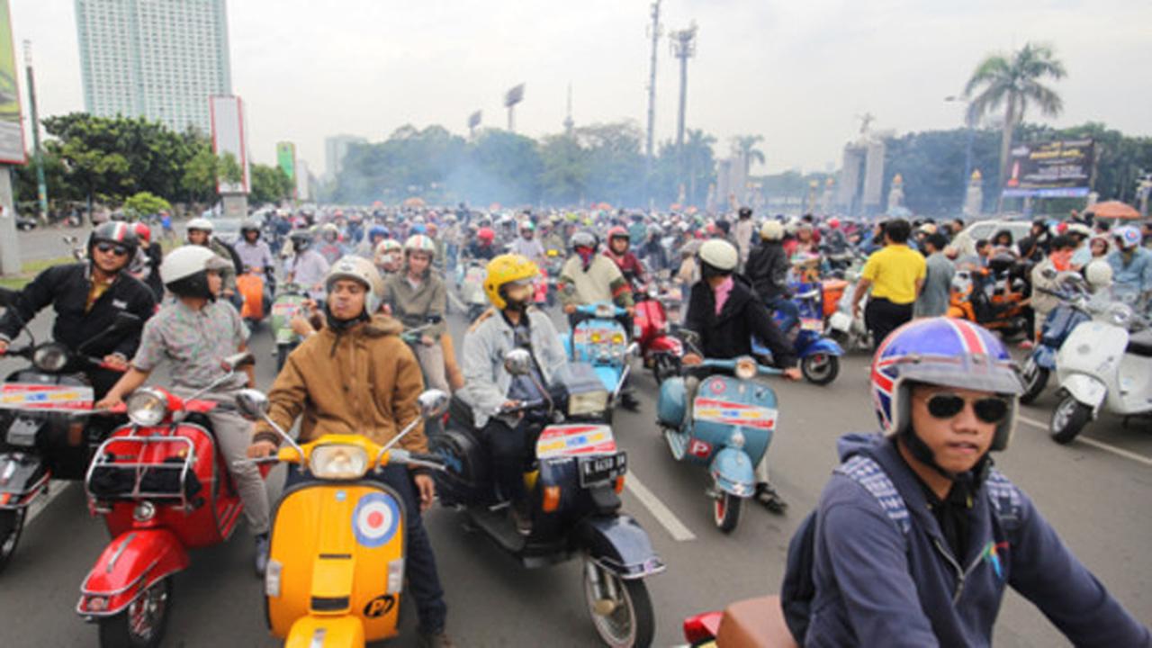 Vespa, Jakarta Mods Mayday (Foto: Nazar Ray)