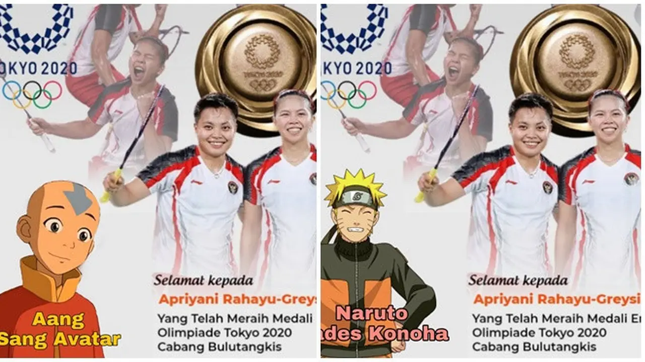 6 Ucapan Selamat ala Netizen Untuk Greysia Polii dan Apriyani Rahayu Ini Kreatif