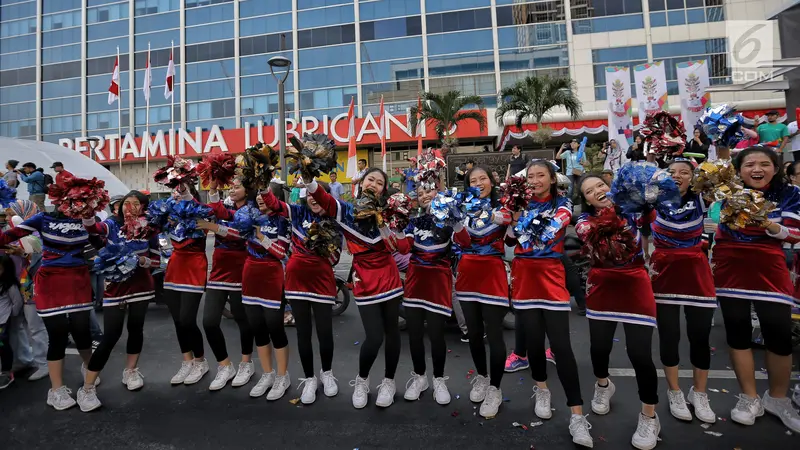 Kemeriahan Puncak kirab Obor Asian Games