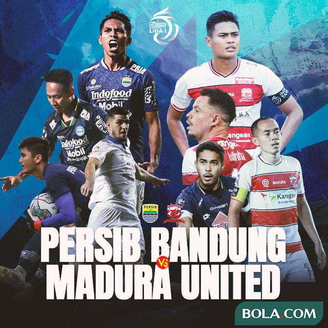 Liga 1 - Duel Antarlini - Persib Bandung Vs Madura United