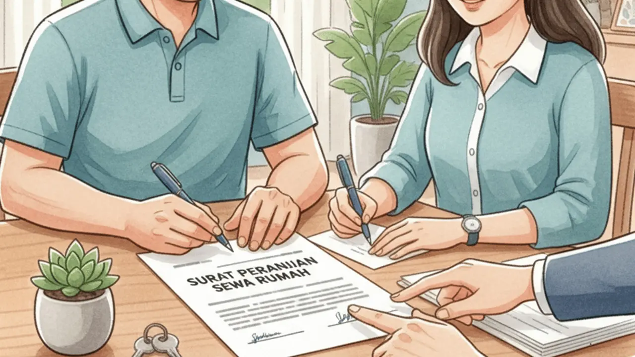Surat Perjanjian Kontrak Rumah.
