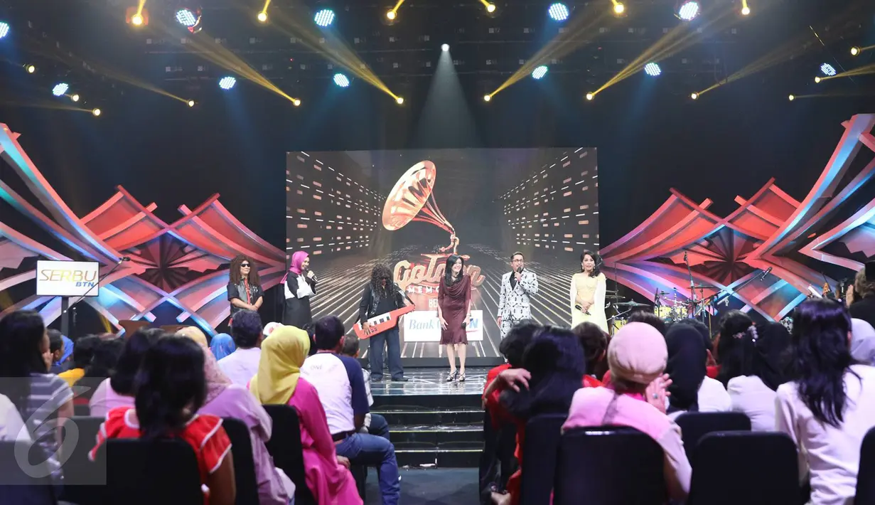 Suasana Golden Memories Indosiar bersama Bank BTN di Studio 1 Indosiar, Daan Mogot, Jakarta, Sabtu (03/12). (Liputan6.com/Immanuel Antonius)