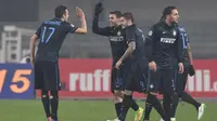 Untuk sementara Inter unggul lewat gol Mateo Kovacic. (Twitter/@Inter)