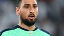 Kiper terbaik Euro 2020, Gianluigi Donnarumma juga akan mangkir dari Piala Dunia 2022 menyusul kekalahan mengejutkan 0-1 Italia dari Makedonia Utara. Ada juga nama-nama seperti Marco Verratti and Lorenzo Insigne yang bernasib sama. (AFP/Fabrice Coffrini)