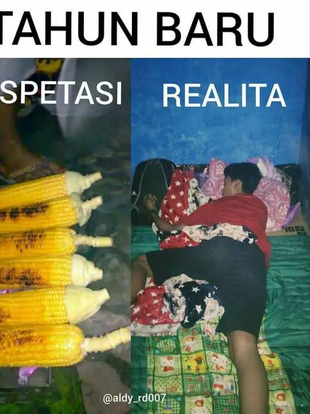10 Meme Kocak Realita Tahun Baru Ini Sering Terjadi