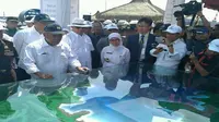 Pembangunan Bendungan Karian merupakan hasil kerjasama antara Indonesia dan Pemerintah Korea Selatan. (Liputan6.com/Achmad Dwi Apriyadi)