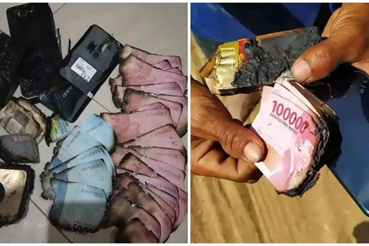 6 Momen Apes Uang Terbakar Ini Bikin Elus Dada, Hilang dalam Sekejap
