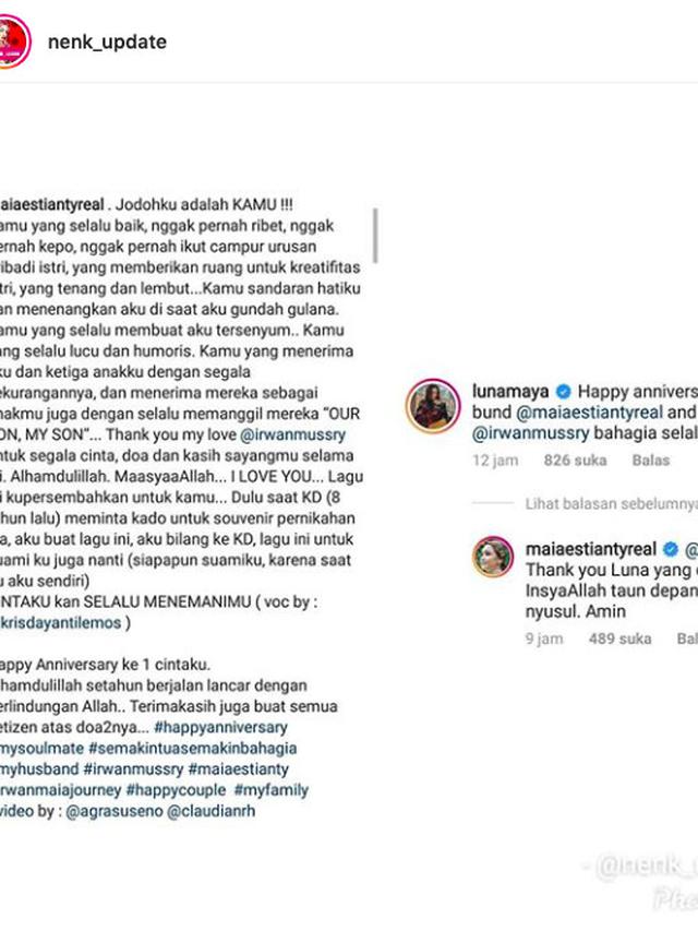 Komentar Maia Estianty