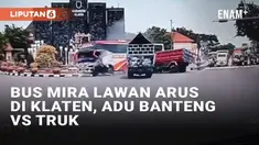 Insiden kecelakaan adu banteng terjadi di simpang empat Tegalyoso, Klaten Selatan, Klaten. Kamera dashboard sebuah mobil merekam detik-detik insiden. Berawal dari Bus Mira yang tiba-tiba muncul, melaju dari selatan melawan arus.