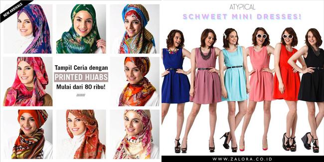 Produk hijab dan pakaian wanita