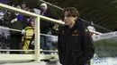 Pemain Fiorentina, Edoardo Bove hadir dalam laga lanjutan Liga Italia 2024/2025 melawan Udinesie di Artemio Franchi Stadium, Florence, Italia, Selasa (24/12/2024) WIB. (AP Photo/LaPresse/Massimo Paolone)