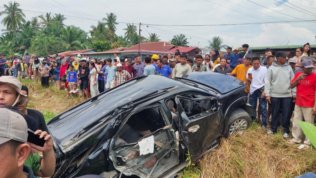 Fortuner Tertabrak Kereta Api di Sumut, 2 Anak Tewas