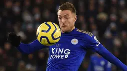 Jamie Vardy (19 gol) - Sejauh ini, Vardy telah menorehkan 19 gol bersama Leicester City di Premier League. (AFP/Oli Scarff)