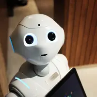 Mahmoud El Komy, seorang ilmuan dan insinyur di Mesir membuat robot humanoid untuk melakukan swab test COVID-19.  | ilustrasi robot pexels.com/@agk42