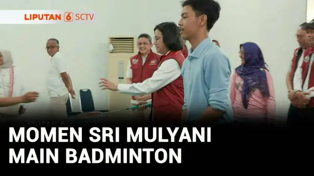 VIDEO: Kunjungi Sekolah Rakyat, Menkeu Sri Mulyani Main Badminton