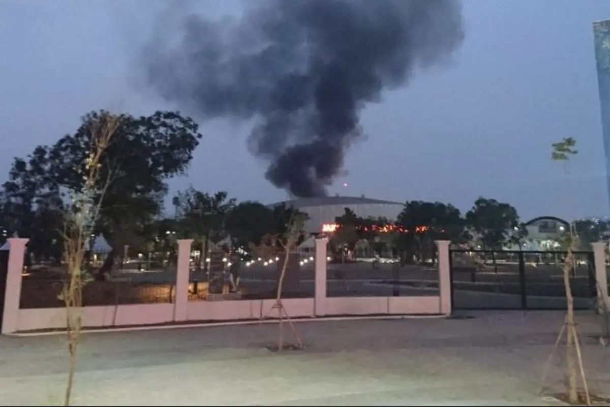 Kebakaran di Kompleks Velodrome Rawamangun (Dok. BPBD Jakarta)