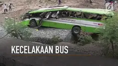 Kecelakaan bus di Filipina yang mengakibatkan 19 penumpang tewas dan 21 lainnya luka-luka.