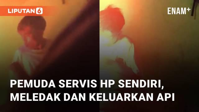 Pemuda ini mencoba menservis hp nya sendiri namun hasilnya mengerikan