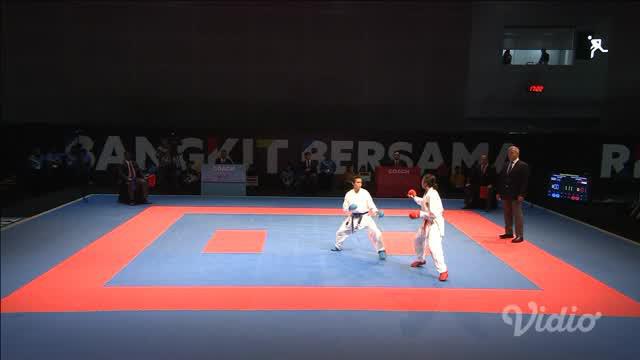 Indonesia berhasil menambah perolehan medali emas SEA Games 2017 melalui Srunita Sari dari cabang karate nomor kumite bawah 50 kg putri.