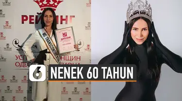 Wanita usia 60 tahun Svetlana Gass menangkan dua penghargaan, dinobatkan sebagai Mrs Grandma Globe dan Ms Transcontinental Classic.