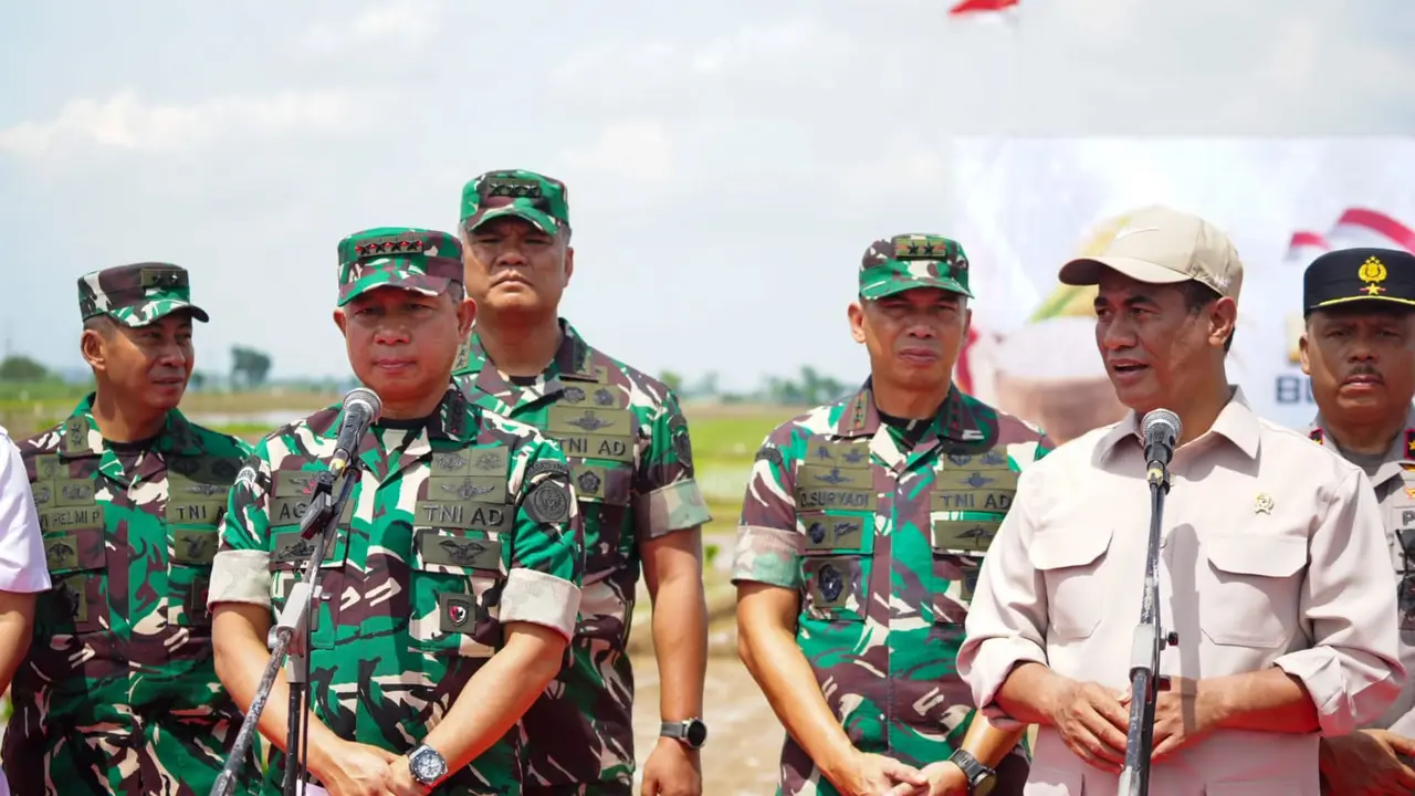 Panglima TNI Jenderal Agus Subiyanto dan Mentan Amran Sulaiman (Istimewa)