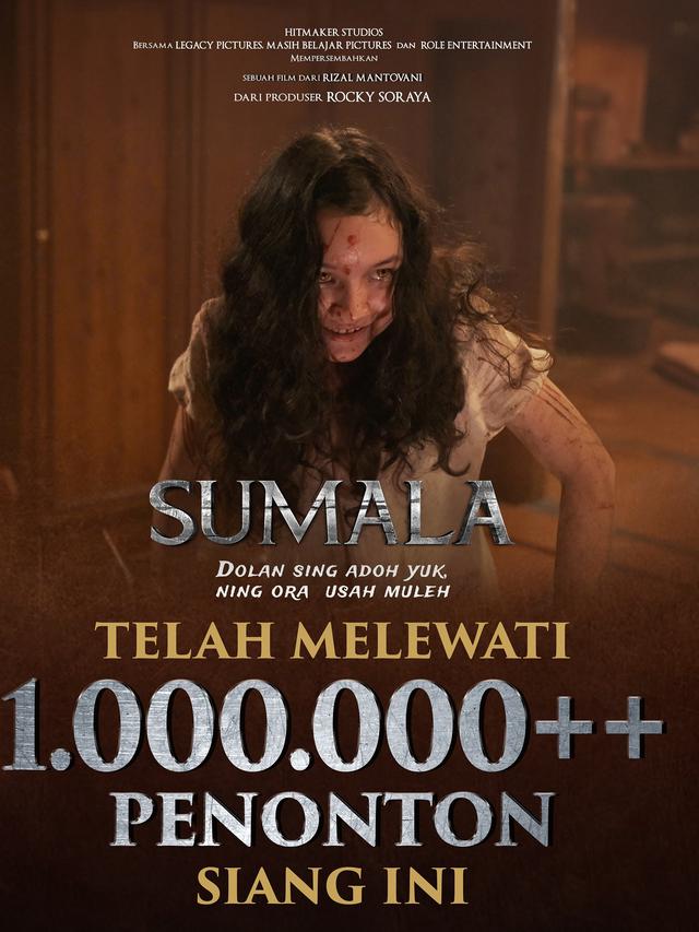 Jumlah penonton film Sumala. (Foto: Dok. Instagram @hitmakestudios)