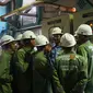 Peserta training vokasi ketenagalistrikan PLTU Cirebon Power tengah mengikuti rangkaian pelatihan tenaga profesional sebelum mendapat sertifikasi. Foto (Liputan6.com / Panji Prayitno)